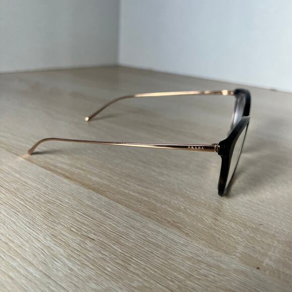 Prada VPR 11V-F 2AU-101 Eyeglasses Tortoise Shell Gold Frame 53-16-140 Italy - Picture 8 of 8